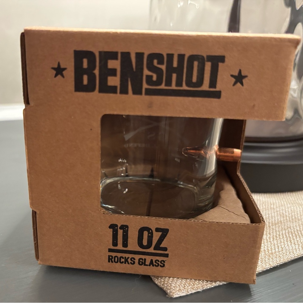 Clear Rocks Glass with Bullet